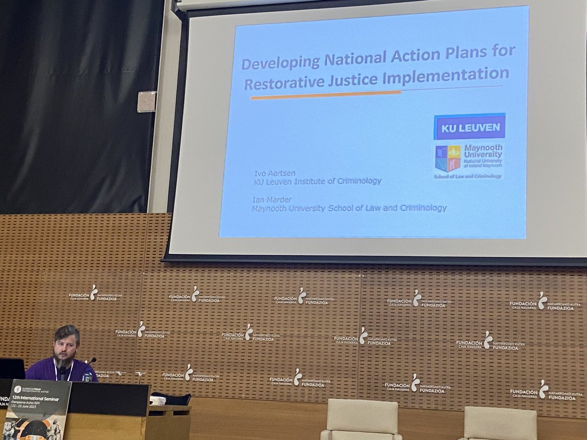 @iancriminology getting started on our first session on developing national action plans for #restorativejustice @EuForumRJ