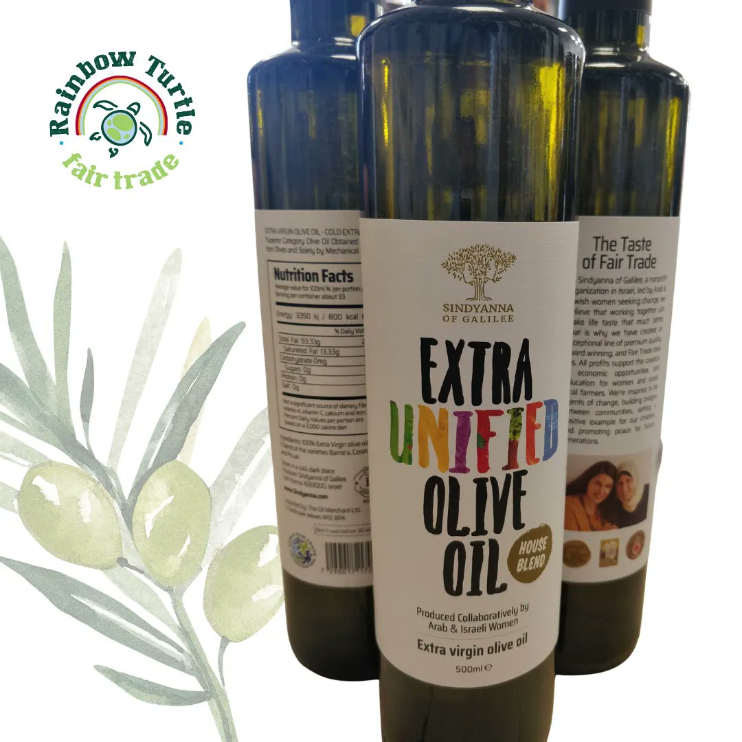 We only have THREE Sindyanna Extra Unified Olive Oil left in stock: it is a now or never deal! Only £14 for 500ml. It was awarded a Gold Star in 2021 Great Taste Awards. The producers of Extra Unified Olive Oil are a co-operation of Arab -Jewish women. Get your bottle today!
