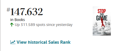 originaltomc's tweet photo. "Today, an estimated 50 million book titles are sold on the Amazon e-commerce platform – a number accounting for both hard and electronic copies."
I guess rank 147.632 is not too shabby.
#StopThisGame https://t.co/TtA0wzELJO