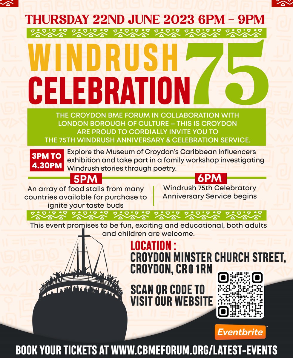 We are very proud of the Old Palace students who will be taking part in the #Windrush75 celebrations at #croydonminster later on today. We are sure it will be a memorable occasion. #WindrushDay #Windrush75