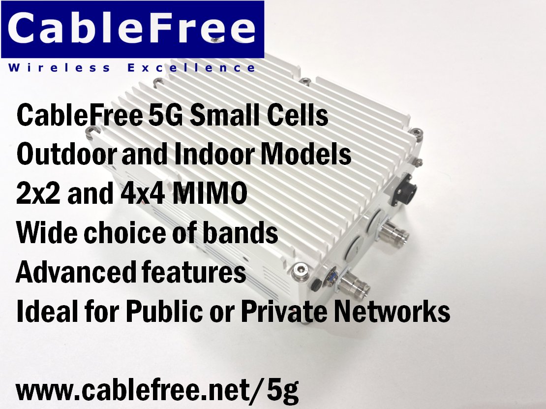 #ThursdayThoughts:
Why deploy a #CableFree #4G or #5G #SmallCell network?
Build Private Networks, and MNO infill, coverage and capacity expansion
Create fast, secure and high quality networks today
Full range of bands available for 4G and 5G-SA today
cablefree.net/4g-lte/4g-5g-l…