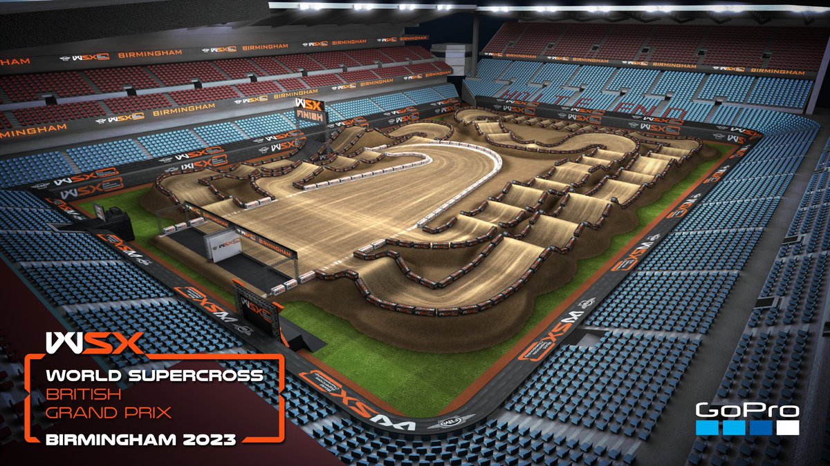 FIMWSX's tweet photo. First look at the FIM World Supercross Championship Round One Track Map!
Location: Villa Park, Birmingham UK Date: Saturday, 1st July 2023
For all news and event info visit: https://t.co/jYIyLXdtZp
#FIM #WSX #WorldSupercrossChampionship #TrackMap #GoPro @GoPro https://t.co/DgYyNlo6nJ