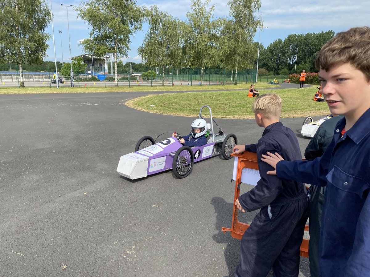 TamesideCollege's tweet photo. Ready for a full day of competitions today #greenpowerchallenge. Good luck to all of our racers. Let’s go! #ICanBe @AudenshawSchool @STM_College @DCC_News @DroyAcademy @westhillschool @MossleyHollins https://t.co/u0v6MJfc5Y