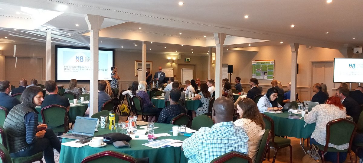 N8PRP's tweet photo. Big questions for @NickGlynn #isob and Paul Thomas @npcc about sustainble funding, consent, engagement, influencing policing across Europe, and ensuring long term commitment to #n8pif23 #improvingpolicingforblackpeople #thepoliceraceactionplan https://t.co/olAtUD5Fwx