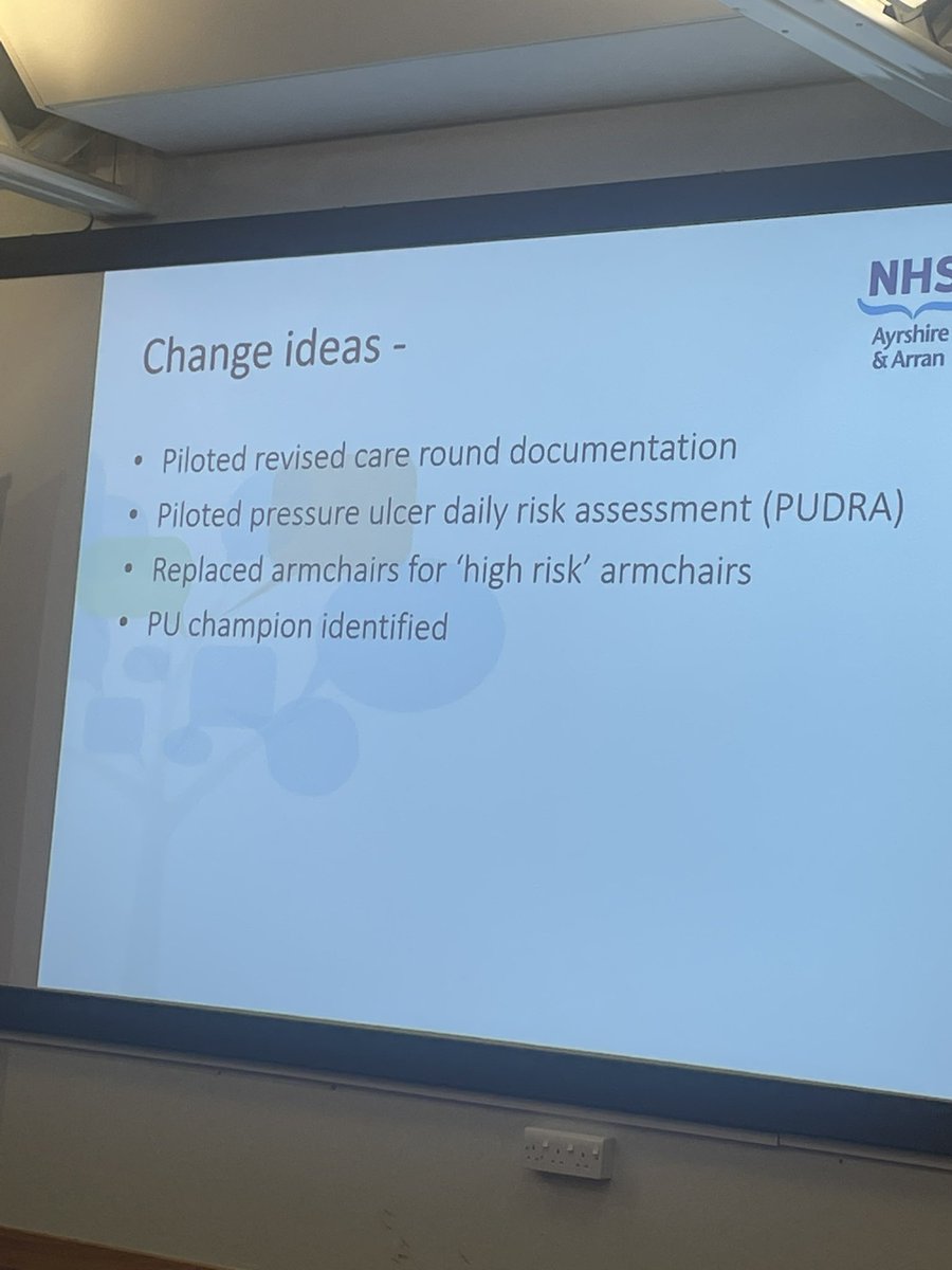 Val SCN from one of our test wards St6 discussing the impact of the ‘leadership role’ and effects of change ideas tested as part of our PU Collaborative. 156 days with no PU’s! Such great work! Well done St 6! @jenniferPN10 @justjools86 @Jennypenny2006 @KTelfer86 @Karen_EMcC