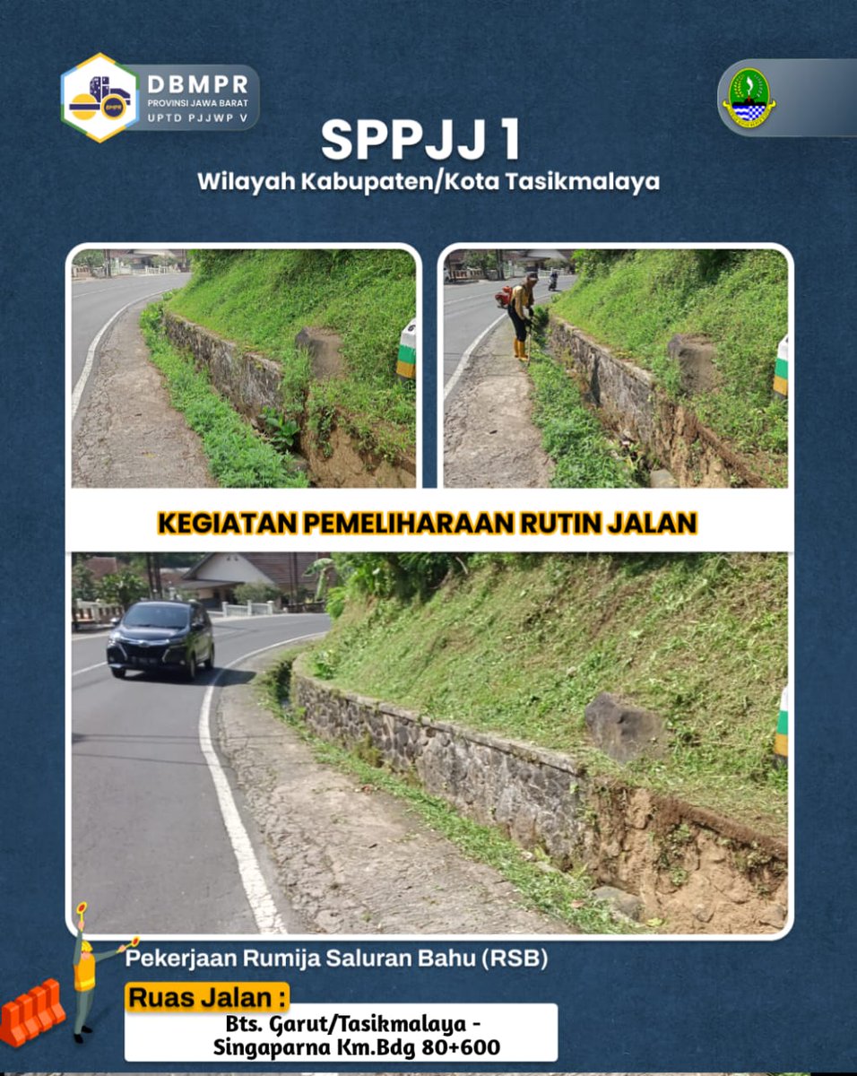 bimalima_jabar's tweet photo. Sore #SobatBima5
Berikut Pekerjaan Rumija Saluran Bahu (RSB) Oleh SPPJJ 1 Kab./Kota Tasikmalaya.

@ridwankamil 
#dbmprjuara https://t.co/leMMj5Vb43