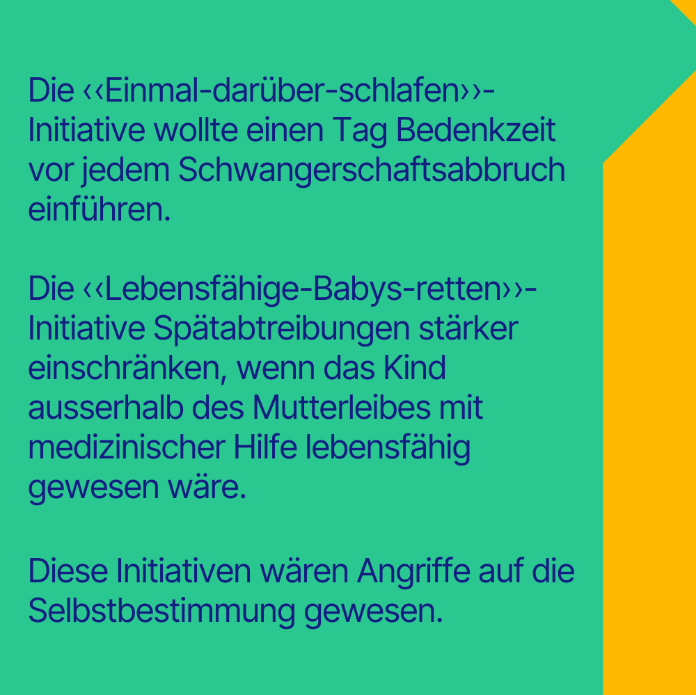 alliance_F's tweet photo. Wir sind sehr erleichtert: Die zwei Anti-Abtreibungs-Initiativen sind gescheitert. Zusammen mit Fachorganisationen haben wir die überparteiliche Allianz Pro Choice zum Schutz der #Abtreibungsrechte ins Leben gerufen. #prochoice https://t.co/i5gL1bwEKn https://t.co/bSw512o8Bg