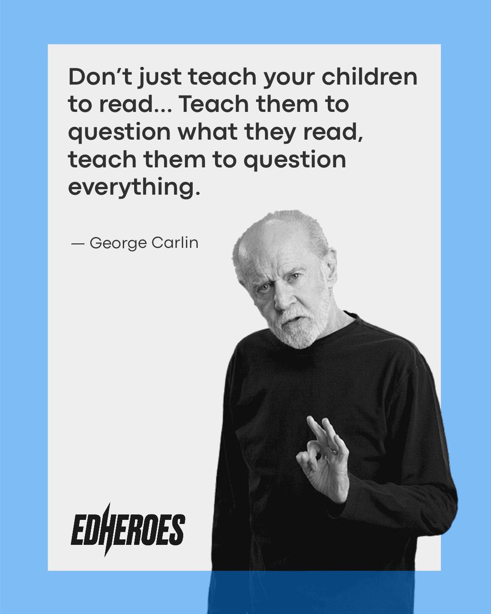 EdHeroesNetwork's tweet photo. In a world, where knowledge is readily available, but often muddled by misinformation, critical thinking serves as a guiding light. https://t.co/lhH1s8zvgK