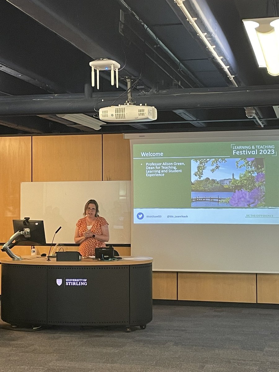 #StirLTconf23 Talking about how the Learning Spaces Project  will enhance teaching &amp; learning at UoS both for staff and students.