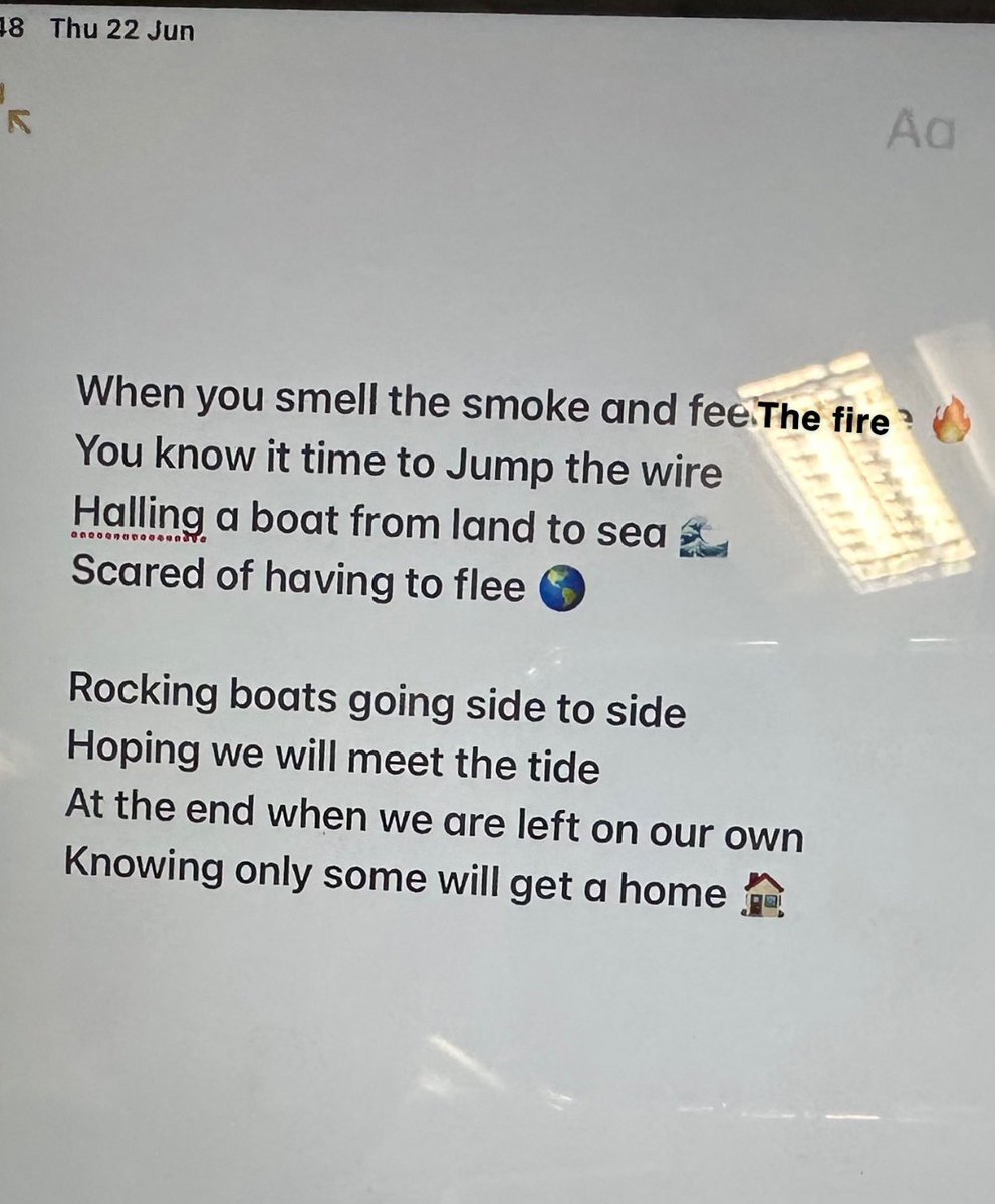 MissDempsterMus's tweet photo. As part of #RefugeeWeek2023, S2 were so creative in writing their own song lyrics centred around the harrowing journey of a refugee, and being compassionate in showing them that they have ‘A Safe Place to Land’ @StMungosFalkirk @StMungosCreate https://t.co/c5kdQafYKP