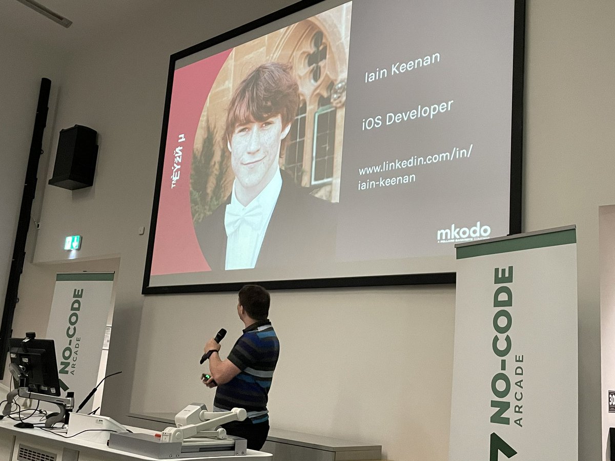 nocodenortheast's tweet image. Up next is Iain Keenan from @mkodo giving us insight into doing traditional software development with no-code!

#NoCodeArcade #TechNExt23