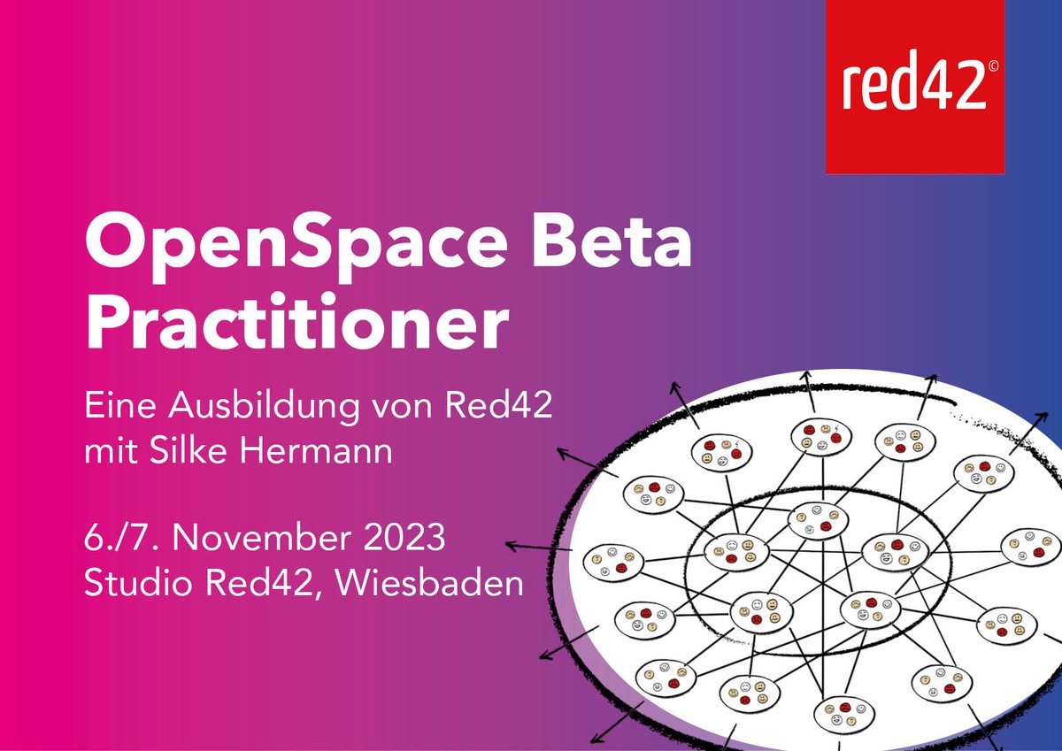 RedForty2's tweet image. Gerade diese Woche haben wir eine sehr erfolgreiche #OpenSpaceBeta Practitioner-Ausbildung bei uns im Studio Red42 in Wiesbaden durchgeführt. Jetzt steht bereits der nächste Termin dieser Ausbildung fest: 6./7. November. Jetzt anmelden und dabei sein!
redforty2.com/service-page/o…