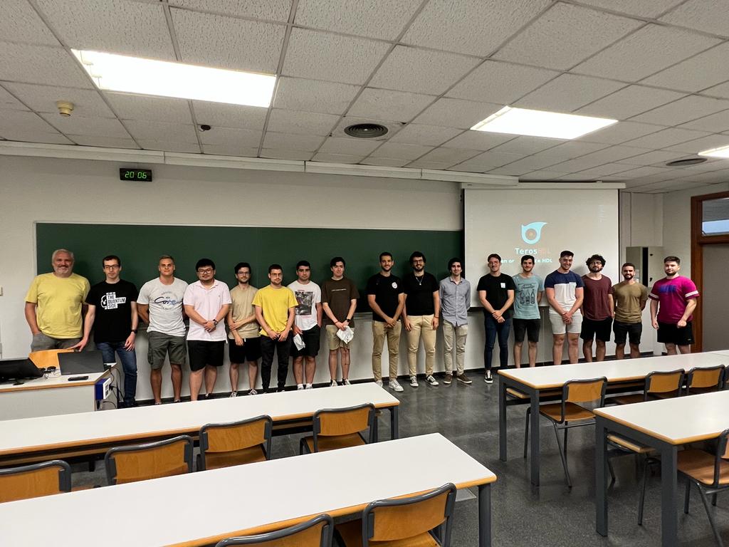 TelecoUPV's tweet photo. 🔙Ayer seguimos con las charlas #MUISE
La 1ª sesión fue sobre FPGA para aplicaciones aeroespaciales y defensa, impartida por José Correcher, Daniel Guirado y Eduardo Casanueva, de @IndraCompany
La 2ª sobre Herramientas OpenSource de la empresa TerosHDL,impartida por Ismael Pérez https://t.co/HiEus9mdf3