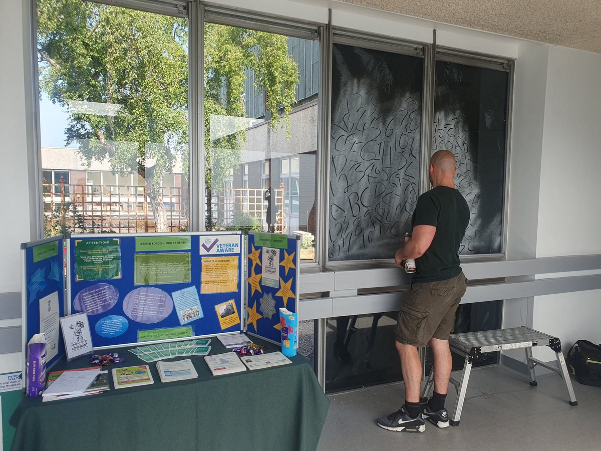 WhhForces's tweet image. Armed Forces Week celebrations have moved to Halton Hospital today. Raising awareness and more amazing art from Snow Graffitti. @WHH_PatientExp @WHHNHS @WHHPeople
