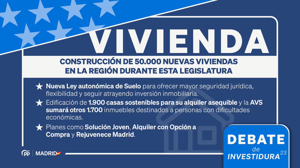 monfortino3's tweet photo. Medidas anunciadas durante @IdiazAyuso para esta legislatura en :
Economía
Transporte
Vivienda
Formación Profesional https://t.co/XMWwTVODzS