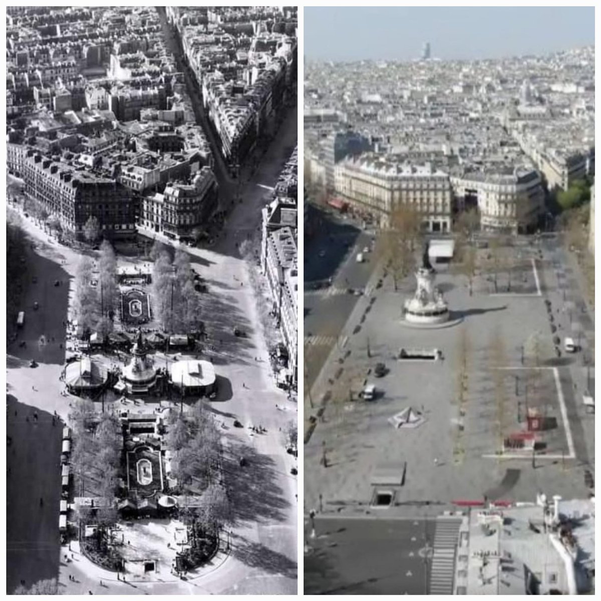 Quand grâce a hidalgo la place de la république s'est transformée en place de la raie-publique #saccageparis