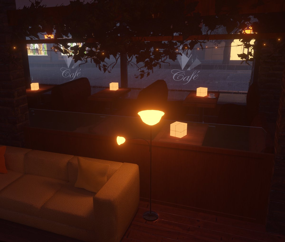 World : Kit Café EVENING
Author : Tehl

vrchat.com/home/world/wrl…

#VRChat #VRChat_world紹介 #Rothy_Tour