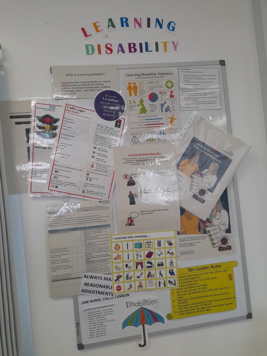 Thank you to our wonderful LD link nurse <a href="/chloecann71/">Chloe</a> for this fabulous display and sharing your knowledge with the team 😊 <a href="/mcrlco/">Manchester Local Care Organisation</a> <a href="/GemmaHurst5/">Gemma Hurst</a> #ldawarenessweek