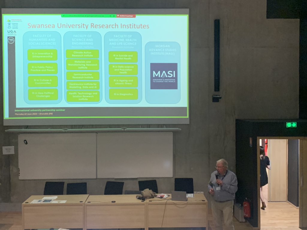Great presentation by Swansea University Associate Dean Prof Jonathan Bradbury on Swansea University Research Institutions at the Faculty of Humanities and Social Science in particular innovation and entrepreneurialism