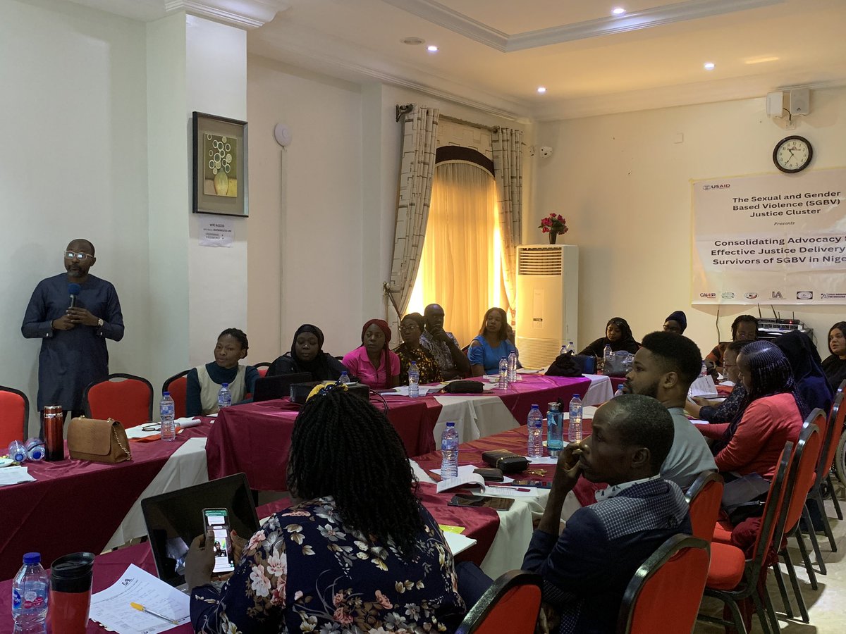 How to be an effective advocate, Be a good listener”! - Mr Bukar Myani

Ongoing at the Day-2 of the training of Cluster members &amp; stakeholders on Policy Review and Analysis is the Group work assigned to participants to develop SGBV related messages.
