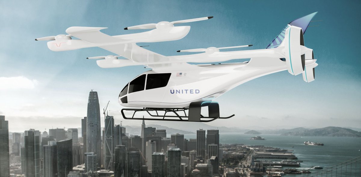 United Airlines & Eve designate Bay Area as launch market for eVTOLs electrive.com/2023/06/15/uni… #Mobility #FutureMobility #UrbanMobility #UAM #AAM #VTOL #eVTOL #Aviation