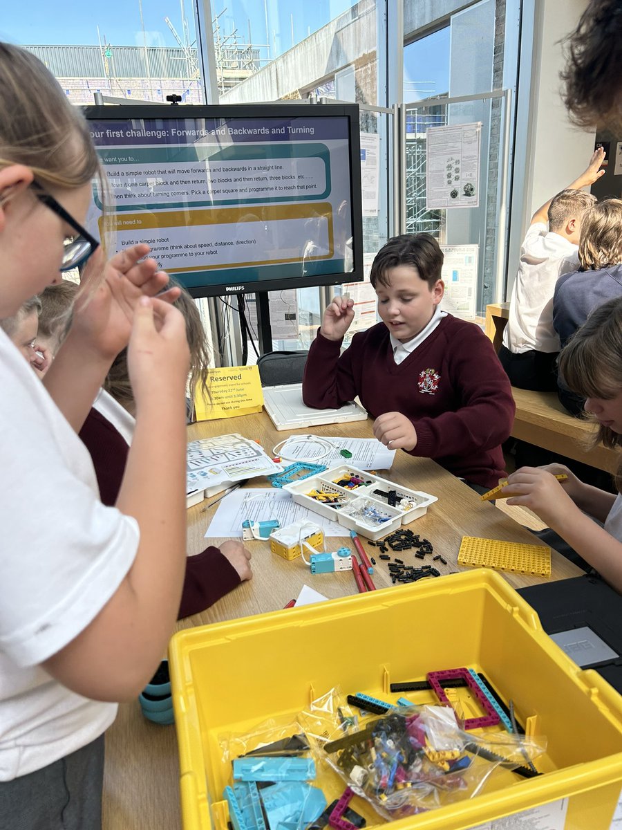 STEMFirst's tweet image. Great programming going down our robotics day @LancasterUni #stemskills #roboticschallenge
Working out to build and programme using @LEGO_Group Spike Prime Robots - 👍 problem solving and communication 
@raisingrobots @ChallengeRobots @_EngineeringUK @RAEngNews @STEMAmbassadors