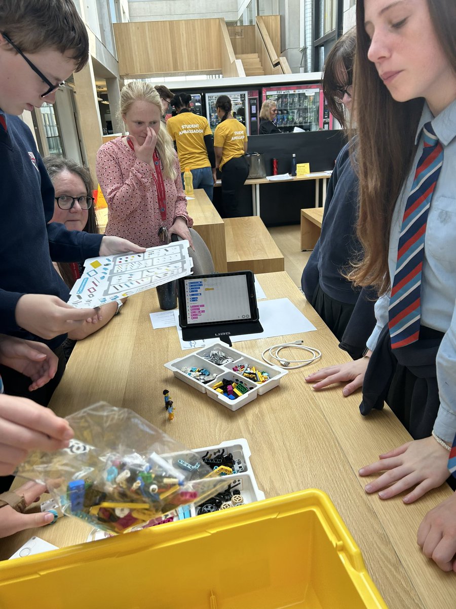 STEMFirst's tweet image. Great programming going down our robotics day @LancasterUni #stemskills #roboticschallenge
Working out to build and programme using @LEGO_Group Spike Prime Robots - 👍 problem solving and communication 
@raisingrobots @ChallengeRobots @_EngineeringUK @RAEngNews @STEMAmbassadors