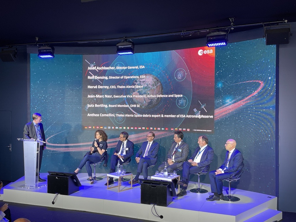 'For people my age, there has never been a day without space debris...' - Anthea Comellini, @Thales_Alenia_S #SpaceDebris expert and ESA Astronaut Reserve member. #ParisAirShow