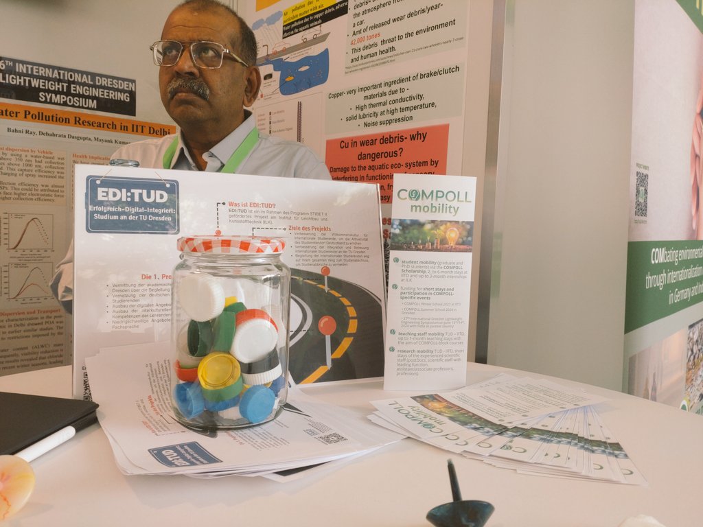 ILK_TUDresden's tweet photo. The #26LBS has opened, the exchange on #neutrallightweight engineering - #MovingEurope has started. The #COMPOLL booth is there and ready with its #sustainability topics.

#India #mobility #pollution #wastemanagement https://t.co/c0QvVVdrep