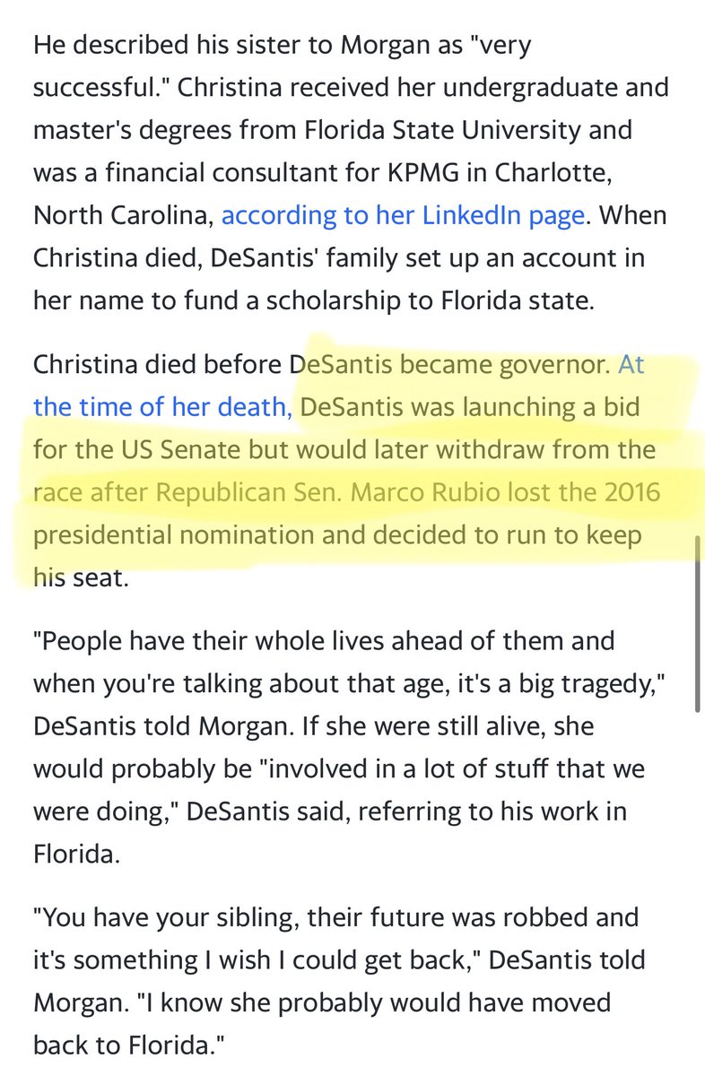 @emeriticus Fake News 

DeSantis dropped out of the 2016 US Senate race. 

@marcorubio won. 

DeSantis didn’t win his Senate race, Paydro.