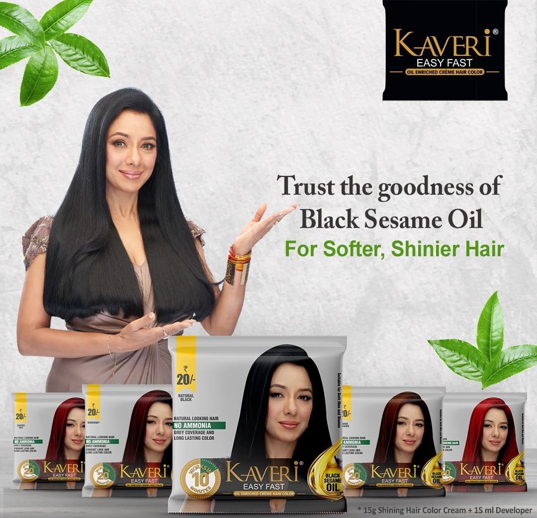 velnik_Indialtd's tweet photo. Kaveri Easy Fast Crème Hair Color, infused with the richness of Black Sesame Oil, will make your hair shine and soft.
Available in pack size:- 15g Crème + 15ml Developer.
#Kaveri #KaveriEasyFast #KaveriBrand #Anupamaa #RupaliGanguly #BalonKiDekhBhaal #SoftHair #Velnik https://t.co/2HPoTwbRlA