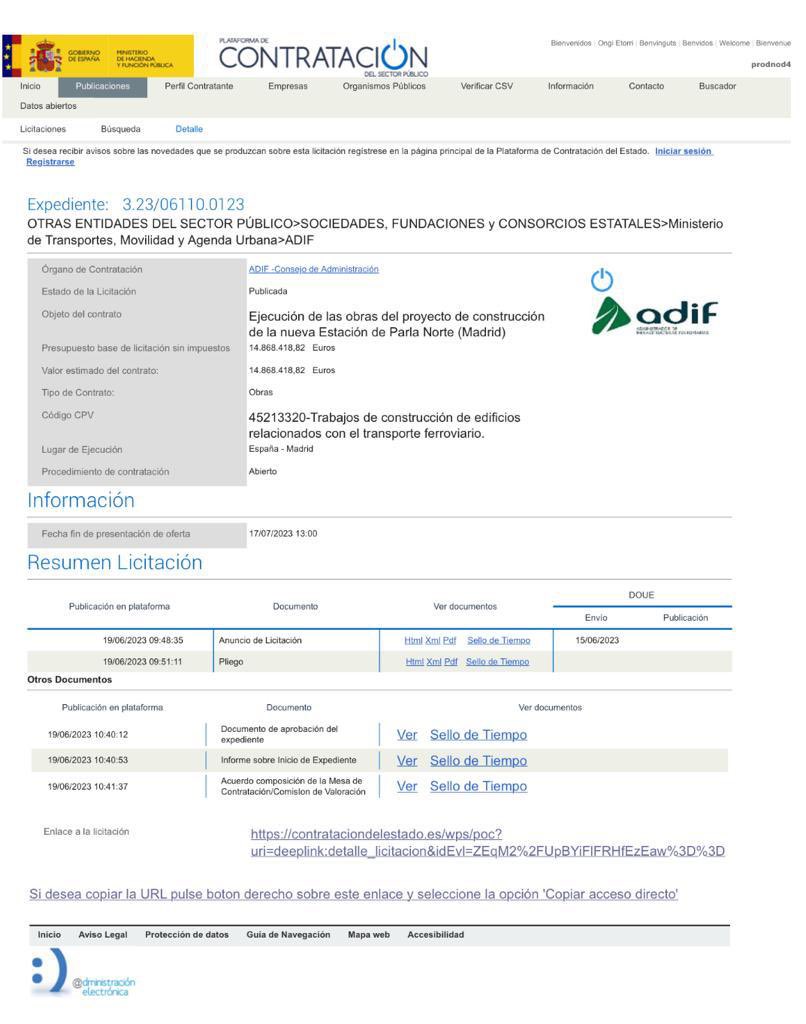 Ramonjurado's tweet photo. Esta es la demostración de que los compromisos con Parla se están cumpliendo desde el Gobierno de #España.

Ya se encuentra en el portal de contratación la licitación para adjudicar la construcción de la nueva Estación de Cercanías en #Parla.

Parla Norte está un paso más cerca. https://t.co/LtgO1RIW45