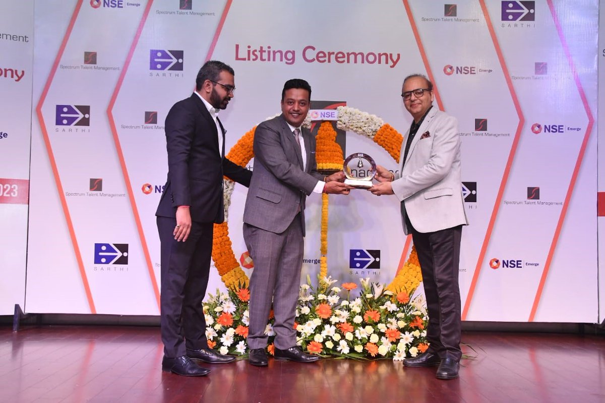 NSEIndia's tweet photo. Congratulations Spectrum Talent Management Limited on getting listed on NSE Emerge today! The Company is a human resource and staffing service provider. They offer a wide array of services such as Recruitment, Payroll, Onboarding and flexible staffing. Public Issue was of Rs. 10,514.25 lakhs at an issue price of Rs. 173 per share.

#NSE #NSEIndia #NSEEmerge #listing #IPO #StockMarket #ShareMarket #SpectrumTalentManagementLimited @ashishchauhan