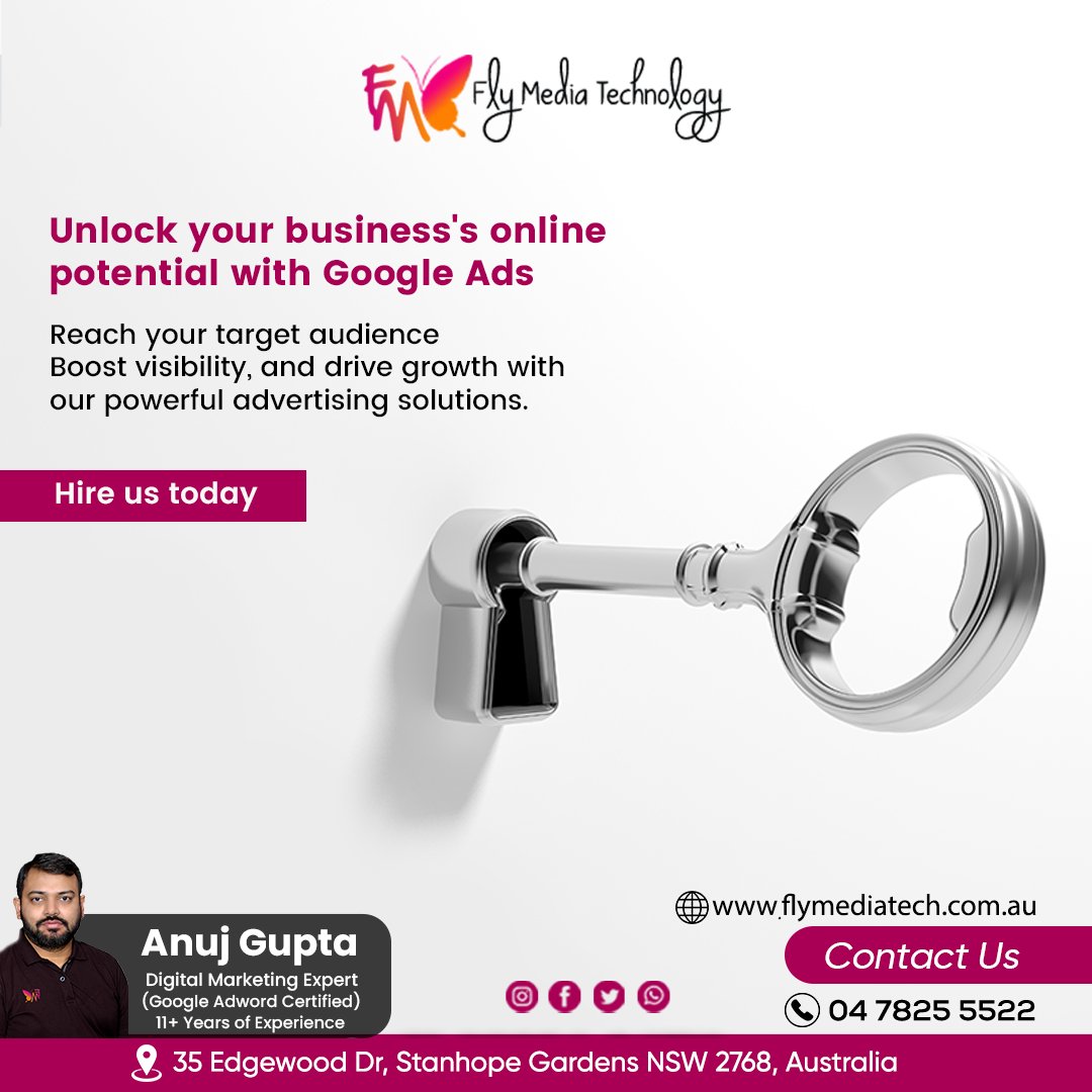 Unlock your business's online potential with Google Ads Hire us today ☎0478255522 #googleads #visibility #adsagency #approachtogoogleads #trustedadsagency #flymediatechnology #business #advertising #digitalmarketingagency #flymedia #technology #engagment #australia