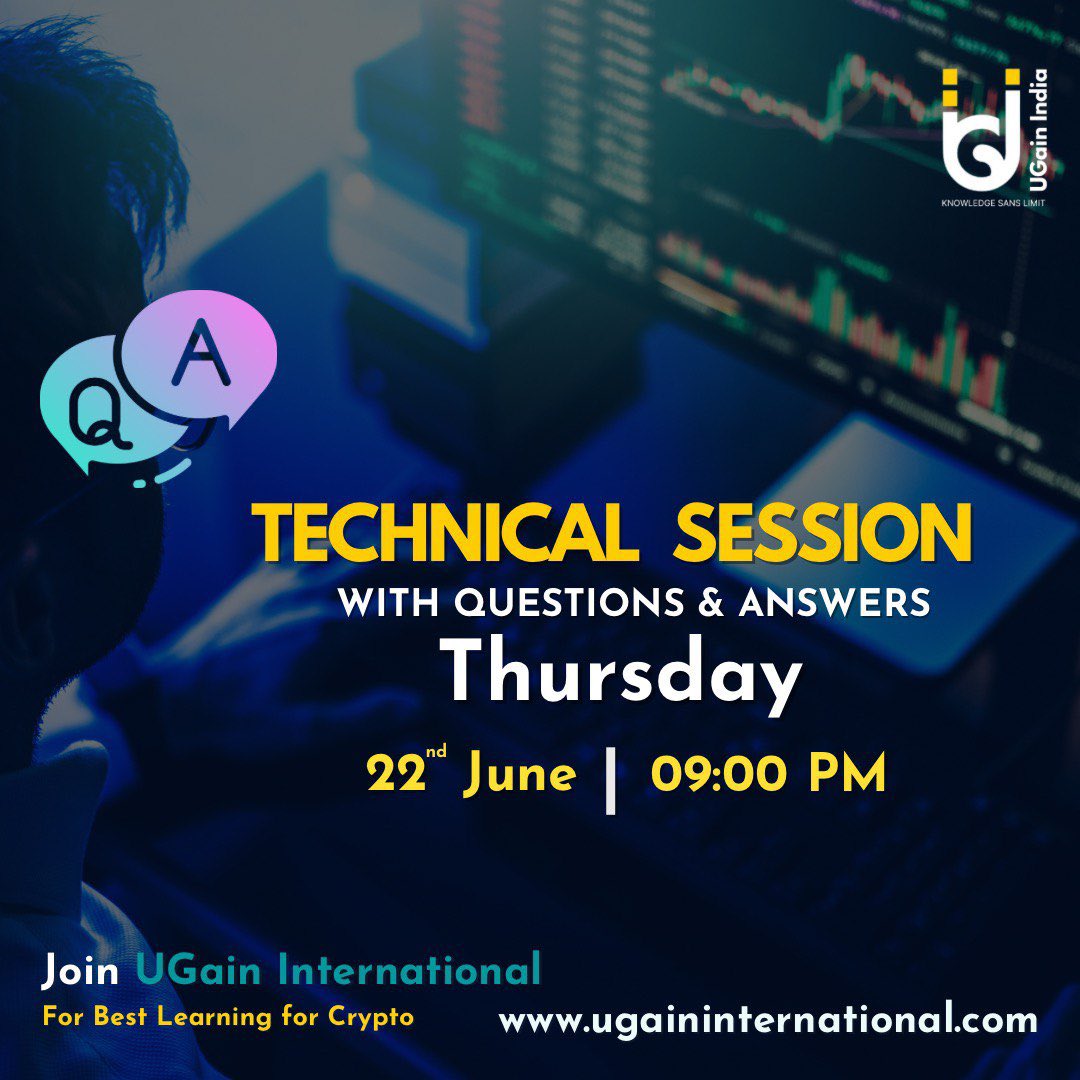ugainindia's tweet photo. 👉👉 Crypto Technical Session with Q n A - Join us on 22 June, Thursday at 9PM!

✅Don't miss out on this opportunity to learn more about the future of Crypto! Join UGain International

Contact us :
https://t.co/YhqDrZQuGU
#UGainIndia #CryptoPlan #learnaboutcrypto https://t.co/yaBWlRm4wk