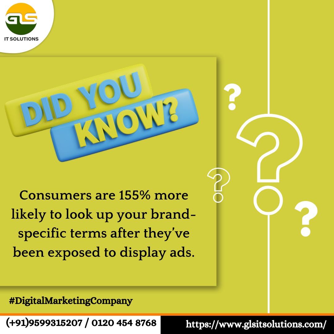 glsitsolutions's tweet photo. DID YOU KNOW?
Consumers are155% more likely to look up your brand-specific terms after they've been exposed to display ads
*
📷My Google Business Profile: https://t.co/riY2reC1TI
*
#glsitsolutions #marketingstrategy #digitalmarketing #branding #marketingdigital #tipsforseo #seo https://t.co/89rGWgRi5Y