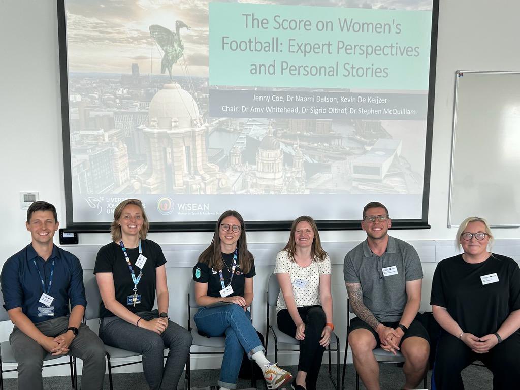 Dr Amy Whitehead (@a_whitehead1) on Twitter photo Absolute pleasure to host our ‘women in football’ symposium <a href="/wiseconf/">Women in Sport and Exercise Conference 2025</a> alongside my excellent colleagues <a href="/SigridOlthof/">Sigrid Olthof</a> <a href="/SteMcQuilliam/">Stephen McQuilliam, PhD</a> - thank you to our panel (& friends😁) <a href="/NaomiDatson/">Naomi Datson</a> <a href="/jennycoady10/">Jenny Coe</a> <a href="/kevdekeijzer/">Kevin de Keijzer</a> for their insight into the world of women’s football ⚽️ #Football Absolute pleasure to host our ‘women in football’ symposium <a href="/wiseconf/">Women in Sport and Exercise Conference 2025</a> alongside my excellent colleagues <a href="/SigridOlthof/">Sigrid Olthof</a> <a href="/SteMcQuilliam/">Stephen McQuilliam, PhD</a> - thank you to our panel (& friends😁) <a href="/NaomiDatson/">Naomi Datson</a> <a href="/jennycoady10/">Jenny Coe</a> <a href="/kevdekeijzer/">Kevin de Keijzer</a> for their insight into the world of women’s football ⚽️ #Football