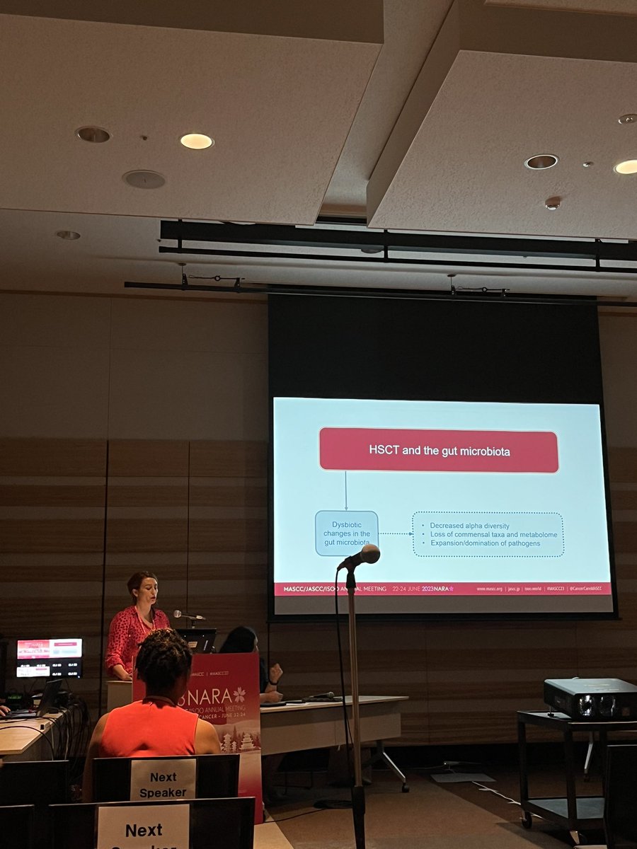 Jacqui Scott (@jacquiscott0) on Twitter photo The queen herself, <a href="/hannahrwardill/">Dr Hannah Rose Wardill</a> giving a fab presentation at #MASCC23 👑 great to think about the importance of supporting GI mucosal integrity in order to improve gut microbial health in HSCT patients!! The queen herself, <a href="/hannahrwardill/">Dr Hannah Rose Wardill</a> giving a fab presentation at #MASCC23 👑 great to think about the importance of supporting GI mucosal integrity in order to improve gut microbial health in HSCT patients!!