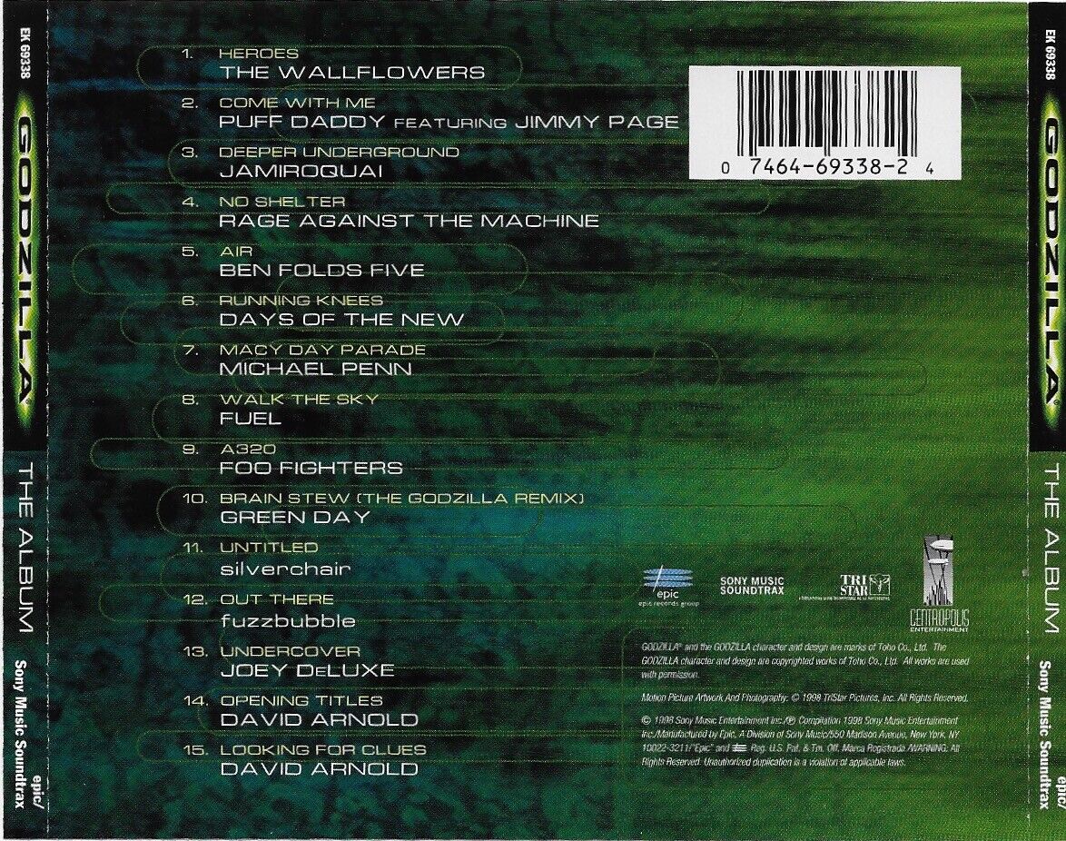 BennettSlater's tweet image. I was 12 and it was very much The Godzilla soundtrack.