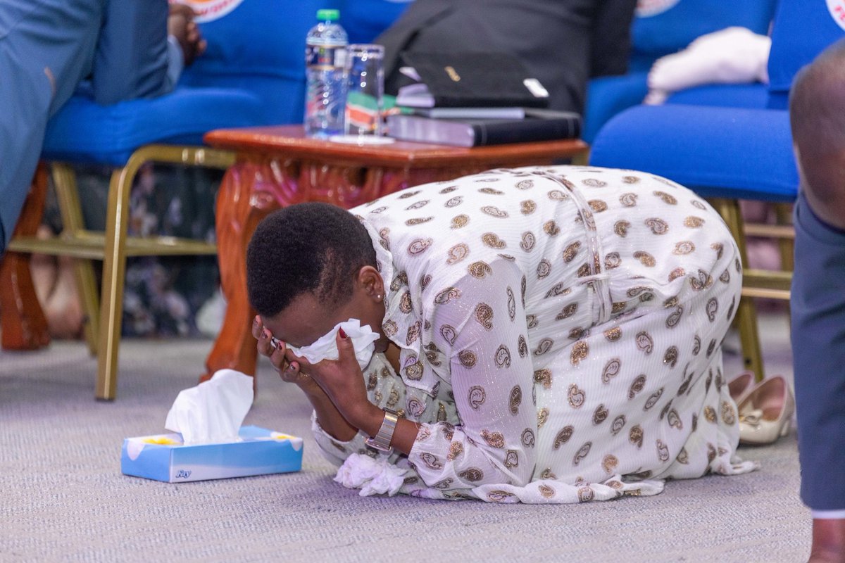 First Lady Mama Rachel Ruto praying for peace in the North Rift Region