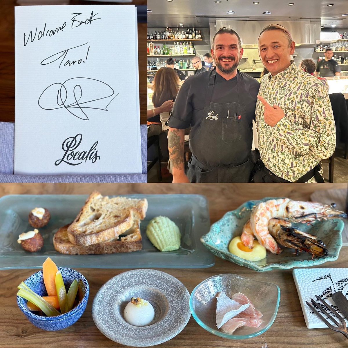 MikuniTaro's tweet photo. Appreciate Jeb for taking us to #Localis! I had amazing company, food & service! 🙌🏻 But first, I had to see Ren! @JebBurton https://t.co/cTBgTzQsHi