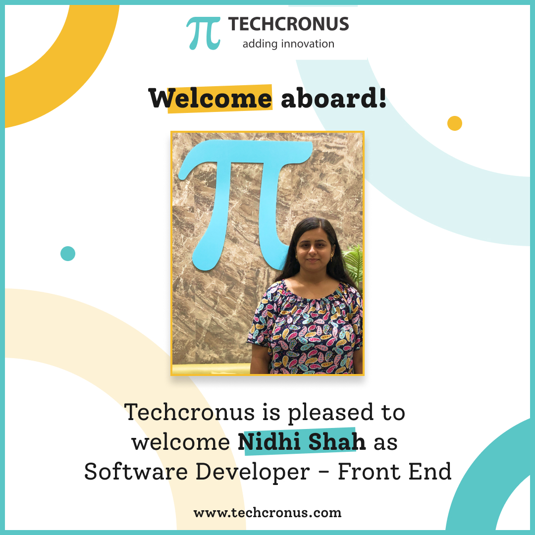 We Welcome You to the #Techcronus Team.

#Welcome #NewJoining #EmployeeEngagement #Employees #Teammember #Ahmedabad #itcompany #ahmedabadcompany #newyear #newtalent #newjoinees #newbeginnings #techcronus  #welcometotheteam  #newjoinee #newopportunity #techcronusfamily #today