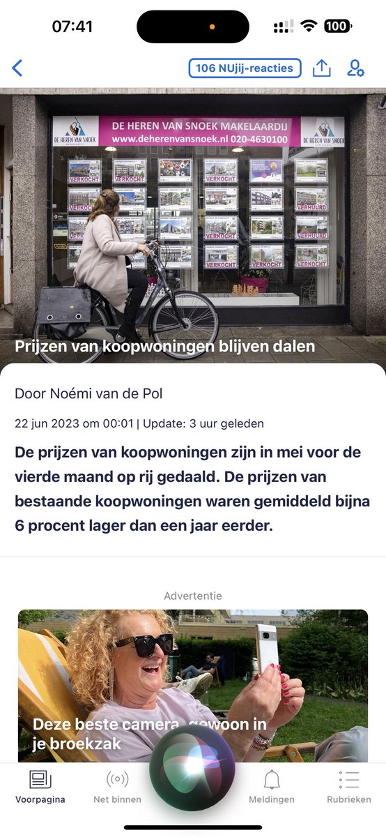 Vandaag over huizenmarkt: <a href="/NUnl/">NU.nl</a>, prijzen van koophuizen blijven dalen, <a href="/telegraaf/">De Telegraaf</a> woningmarkt kruipt uit dip. 🧐🤨 ‘wie biedt er meer’?