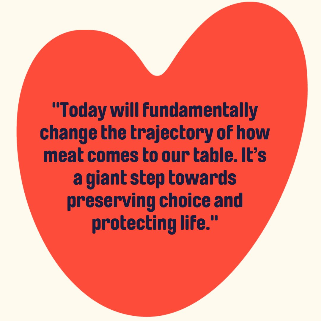 UmaValeti's tweet photo. Just reflecting on the news from today where both the @US_FDA and @USDA cleared the way for meat without slaughter. A new chapter for humanity begins led by the United States. Thanks to everyone who gave this idea a chance. 🙏 

Details 👉 https://t.co/Yj5fEXHzwD
#cultivatedmeat https://t.co/DtcjCwCIAO