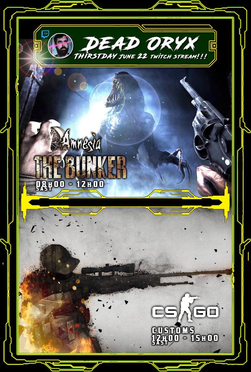 Hi 👋

#AmnesiaTheBunker #counterstrike