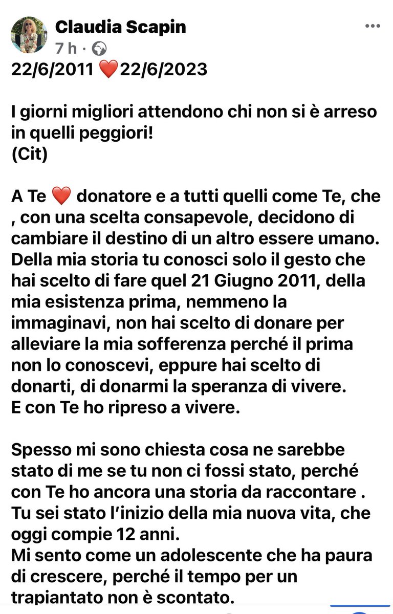 claudiascapin61's tweet image. #admo #admoveneto #trapiantodimidollosseo #fuckleucemia
