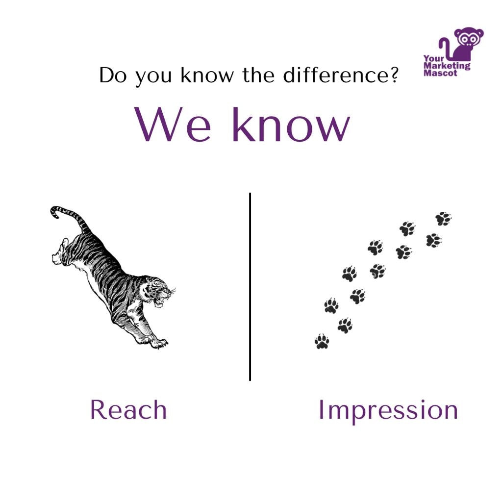 'Understanding Reach vs. Impressions: Reaching People vs. Making an Impact'
.
.
Follow @yourmarketingmascot
.
#ReachVsImpressions #UnderstandingMetrics #AudienceEngagement #ImpactMetrics #SocialMediaAnalytics #socialmediamarketing #marketingagency #agencylife #ymm #digitalagency