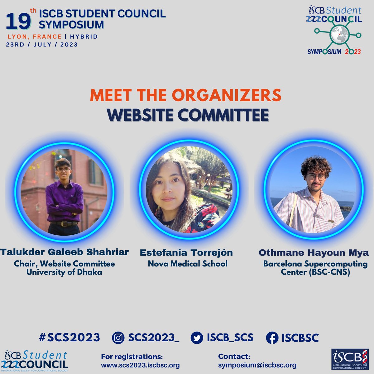 Let’s meet esteemed committee members who are shaping the upcoming #SCS2023

Without their tireless efforts, the symposium would not have been possible

🔥Stay tuned for the updates SCS2023

🔗Register here: scs2023.iscbsc.org/Registration 
#Bioinformatics #Conference #Committee #ISCB