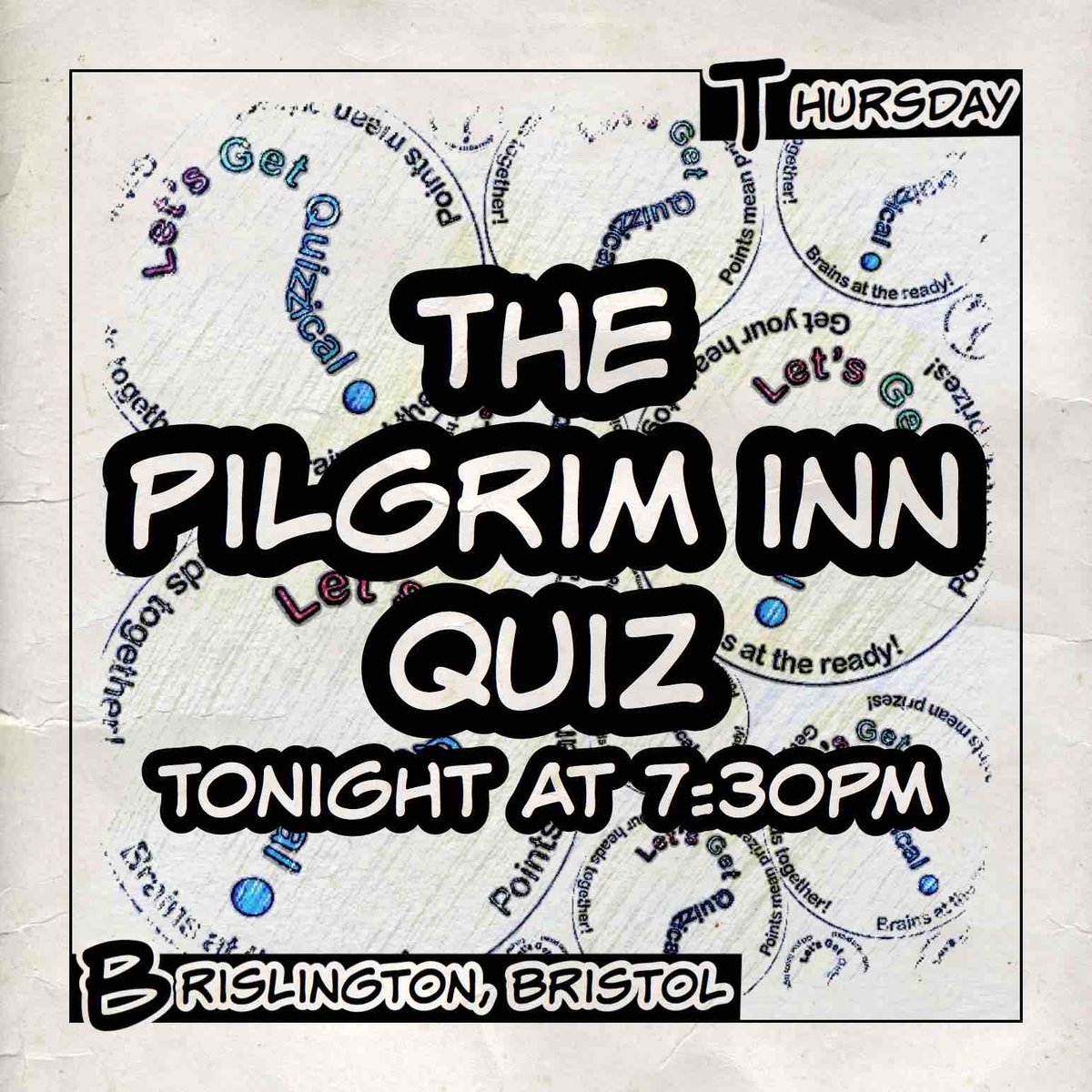 QuizzicalQuiz's tweet image. It’s #QuizNight at #ThePilgrim in #BS4, #Brislington, #Bristol! 7:30pm start for our #Music #Trivia #Quiz with great prizes to be won