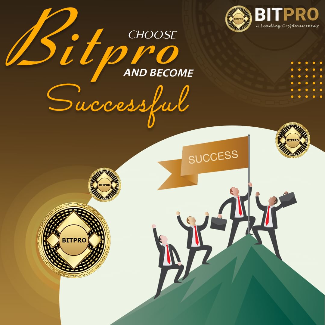 bitprocom's tweet image. Unlock your path to success with BitPro - the ultimate choice for achieving financial prosperity and realizing your dreams. 

#ChooseBitPro #BitProCommunity #Token #CryptoInvestments #InvestWisely #FinancialFreedom #CryptoCommunity #CryptoTrading #WealthCreation #CryptoToken